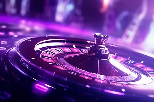 Casino games section showing slots and table game options